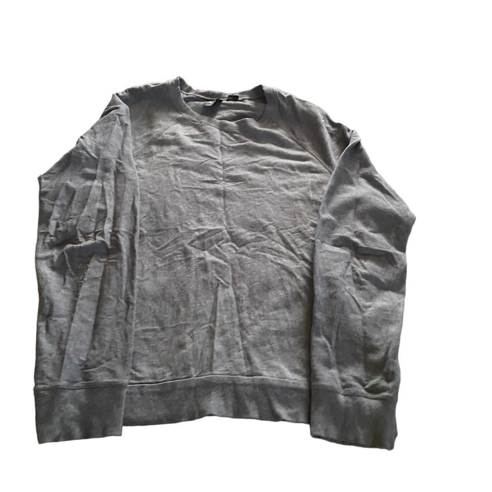Armani Exchange Men Sweater Size L Gray Long Sleeve Pullover Designer Casual.